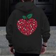 Valentines Day Teacher Hearts Apple Love Teach Women Men Men Zip Up Hoodie Back Print, funny design Valentines Day Teacher Hearts Apple Love Teach Women Men Men Zip Up Hoodie Back Print, funny design