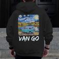Van Go Retro Vanlife Art Teacher Men Zip Up Hoodie Back Print, funny design Van Go Retro Vanlife Art Teacher Men Zip Up Hoodie Back Print, funny design