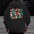 Verry Merry Speech Language Pathologist Teacher Christmas Men Zip Up Hoodie Back Print, funny design Verry Merry Speech Language Pathologist Teacher Christmas Men Zip Up Hoodie Back Print, funny design