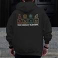 Vintage The Coolest Element Periodic Table Chemist Teacher Men Zip Up Hoodie Back Print, funny design Vintage The Coolest Element Periodic Table Chemist Teacher Men Zip Up Hoodie Back Print, funny design