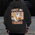 Vintage Teacher Shirt Women Trick Or Teach Halloween Men Zip Up Hoodie Back Print, funny design Vintage Teacher Shirt Women Trick Or Teach Halloween Men Zip Up Hoodie Back Print, funny design