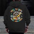 Weird Teachers Build Character Raccoon Colourful Floral Men Zip Up Hoodie Back Print, funny design Weird Teachers Build Character Raccoon Colourful Floral Men Zip Up Hoodie Back Print, funny design