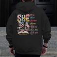 Women Bible Verse Christian Teacher God Says Back To School Men Zip Up Hoodie Back Print, funny design Women Bible Verse Christian Teacher God Says Back To School Men Zip Up Hoodie Back Print, funny design