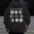 Women Science Teacher Moon Phases Scientist Back To School Men Zip Up Hoodie Back Print, Science Teacher Gifts, funny design