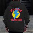 Wonder Teacher Teacher Halloween Tshirt Men Zip Up Hoodie Back Print, funny design Wonder Teacher Teacher Halloween Tshirt Men Zip Up Hoodie Back Print, funny design
