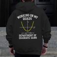 Working On My Quads Algebra Math Gym Teacher Men Zip Up Hoodie Back Print, funny design Working On My Quads Algebra Math Gym Teacher Men Zip Up Hoodie Back Print, funny design