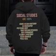 World History Classroom Social Studies History Teacher Men Zip Up Hoodie Back Print, History Teacher Gifts, funny design