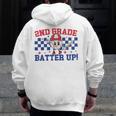 2nd Grade Batter Up Back To School Baseball Teacher Kids Men Zip Up Hoodie Back Print, 2nd Grade Teacher Gifts, funny design 2nd Grade Batter Up Back To School Baseball Teacher Kids Men Zip Up Hoodie Back Print, 2nd Grade Teacher Gifts, funny design