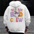 3rd Grade Boo Crew Spooky Third Grade Halloween Teacher Men Zip Up Hoodie Back Print, funny design