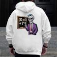 67 Math Teacher Meme Brainrot Six Seven Halloween Equation Men Zip Up Hoodie Back Print, funny design