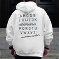 ABC Elemeno Shirt Alphabet Kindergarten Preschool Teacher Men Zip Up Hoodie Back Print, funny design ABC Elemeno Shirt Alphabet Kindergarten Preschool Teacher Men Zip Up Hoodie Back Print, funny design