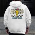 ABCD Highway To Spell Pencil Teacher & Student Font Me Men Zip Up Hoodie Back Print, funny design