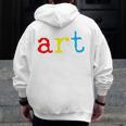 Art Teacher Artists Men Zip Up Hoodie Back Print, funny design Art Teacher Artists Men Zip Up Hoodie Back Print, funny design