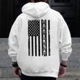 ASL Flag Sign Language Deaf ASL Teacher For Men Women Men Zip Up Hoodie Back Print, funny design ASL Flag Sign Language Deaf ASL Teacher For Men Women Men Zip Up Hoodie Back Print, funny design