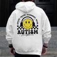 Autism Awareness Acceptance Special Education Teacher Kids Men Zip Up Hoodie Back Print, funny design