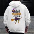 This Is My Awesome Teacher Costume Halloween Witch Men Zip Up Hoodie Back Print, funny design This Is My Awesome Teacher Costume Halloween Witch Men Zip Up Hoodie Back Print, funny design