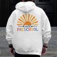 Back To School Hello Preschool For Kids Teacher Women Men Zip Up Hoodie Back Print, funny design Back To School Hello Preschool For Kids Teacher Women Men Zip Up Hoodie Back Print, funny design