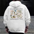 Behavior Analyst Silly Goose RBT ABA Therapy Sped Teacher Men Zip Up Hoodie Back Print, funny design Behavior Analyst Silly Goose RBT ABA Therapy Sped Teacher Men Zip Up Hoodie Back Print, funny design
