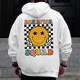 Behavior Squad Specialist Analyst Behavior Teacher Retro Men Zip Up Hoodie Back Print, funny design Behavior Squad Specialist Analyst Behavior Teacher Retro Men Zip Up Hoodie Back Print, funny design