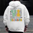 Braille Teacher Of The Visually Impaired Groovy VI Teacher Men Zip Up Hoodie Back Print, Groovy Teacher Gifts, funny design Braille Teacher Of The Visually Impaired Groovy VI Teacher Men Zip Up Hoodie Back Print, Groovy Teacher Gifts, funny design