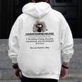 Cat Exhausted Teacher Exhausterwhelmulated Definition Men Zip Up Hoodie Back Print, funny design