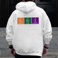 Chemisty Science Teacher Periodic Table Halloween Men Zip Up Hoodie Back Print, Science Teacher Gifts, funny design