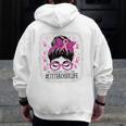 CTE Teacher In October We Wear Pink Breast Cancer Awareness Men Zip Up Hoodie Back Print, funny design CTE Teacher In October We Wear Pink Breast Cancer Awareness Men Zip Up Hoodie Back Print, funny design