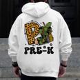 Cute Camo Pre K Back To School Teacher Kid Preschool Men Zip Up Hoodie Back Print, funny design