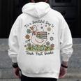 Cute Goose It's A Beautiful Day To Teach 1st Grade Teacher Men Zip Up Hoodie Back Print, funny design