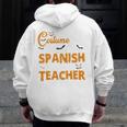 I Don't Need A Costume I'm A Spanish Teacher Halloween Men Zip Up Hoodie Back Print, funny design I Don't Need A Costume I'm A Spanish Teacher Halloween Men Zip Up Hoodie Back Print, funny design