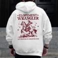 Elopement Wrangler Teacher ABA Behavior Support Cowboy Men Zip Up Hoodie Back Print, funny design Elopement Wrangler Teacher ABA Behavior Support Cowboy Men Zip Up Hoodie Back Print, funny design