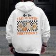 Are You Fall-O-Ween Directions Halloween Ghost Fall Teacher Men Zip Up Hoodie Back Print, funny design Are You Fall-O-Ween Directions Halloween Ghost Fall Teacher Men Zip Up Hoodie Back Print, funny design