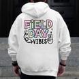 Field Day Vibes For Teacher Kids Happy Field Day 2025 Men Zip Up Hoodie Back Print, funny design