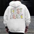 First Grade Dream Team 1st Grade Teacher First Day Of School Men Zip Up Hoodie Back Print, First Grade Teacher Gifts, funny design