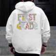 First Grade Dream Team Back To School 1st Grade Teacher Men Zip Up Hoodie Back Print, First Grade Teacher Gifts, funny design