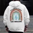 Good Day To Teach Tiny Musicians Piano Music Teacher Women Men Zip Up Hoodie Back Print, funny design