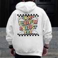 Groovy ABA RBT Therapist In My Behavior Analyst Era Teacher Men Zip Up Hoodie Back Print, Groovy Teacher Gifts, funny design Groovy ABA RBT Therapist In My Behavior Analyst Era Teacher Men Zip Up Hoodie Back Print, Groovy Teacher Gifts, funny design