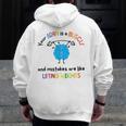 Growth Mindset Tee Teacher Quotes Men Women Kids Men Zip Up Hoodie Back Print, funny design