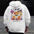 Halloween Teacher Smell a Tiny Human Ghost Spooky Season Men Zip Up Hoodie Back Print, funny design Halloween Teacher Smell a Tiny Human Ghost Spooky Season Men Zip Up Hoodie Back Print, funny design