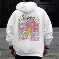 Happy Dot Day 2025 Coquette Bow Teachers Kids Boys Girls Men Zip Up Hoodie Back Print, funny design Happy Dot Day 2025 Coquette Bow Teachers Kids Boys Girls Men Zip Up Hoodie Back Print, funny design