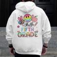 Hello 5th Grade Boy Girl Teacher Back To School 5th Grade Men Zip Up Hoodie Back Print, funny design Hello 5th Grade Boy Girl Teacher Back To School 5th Grade Men Zip Up Hoodie Back Print, funny design