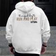 It's a Good Day To Run And Play Leopard PE Teacher Life Men Zip Up Hoodie Back Print, Pe Teacher Gifts, funny design