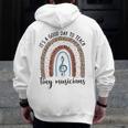 Its A Good Day To Teach Tiny Musicians Music Teacher Rainbow Men Zip Up Hoodie Back Print, funny design Its A Good Day To Teach Tiny Musicians Music Teacher Rainbow Men Zip Up Hoodie Back Print, funny design