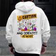 Mad Scientist Halloween Costume Science Teacher Men Zip Up Hoodie Back Print, Science Teacher Gifts, funny design Mad Scientist Halloween Costume Science Teacher Men Zip Up Hoodie Back Print, Science Teacher Gifts, funny design