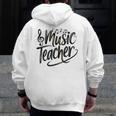 Music Teacher For Women Elementary First Day Of School Men Zip Up Hoodie Back Print, funny design Music Teacher For Women Elementary First Day Of School Men Zip Up Hoodie Back Print, funny design