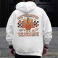 One Thankful Teacher Thanksgiving Retro Groovy Fall Teachers Men Zip Up Hoodie Back Print, Groovy Teacher Gifts, funny design One Thankful Teacher Thanksgiving Retro Groovy Fall Teachers Men Zip Up Hoodie Back Print, Groovy Teacher Gifts, funny design