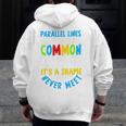 Parallel Lines Math Pun – Teacher Humor Men Zip Up Hoodie Back Print, funny design Parallel Lines Math Pun – Teacher Humor Men Zip Up Hoodie Back Print, funny design