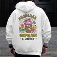 Phonemes Graphemes Caffeine Back To School Reading Teacher Men Zip Up Hoodie Back Print, funny design