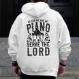 Piano Teacher Pianist Men Zip Up Hoodie Back Print, funny design Piano Teacher Pianist Men Zip Up Hoodie Back Print, funny design