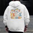 Pre-k Teacher Appreciation Teaching Wildflowers Men Zip Up Hoodie Back Print, funny design Pre-k Teacher Appreciation Teaching Wildflowers Men Zip Up Hoodie Back Print, funny design